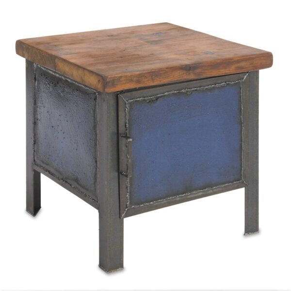 Blue Cabinet End Table Blue Cabinet End Table