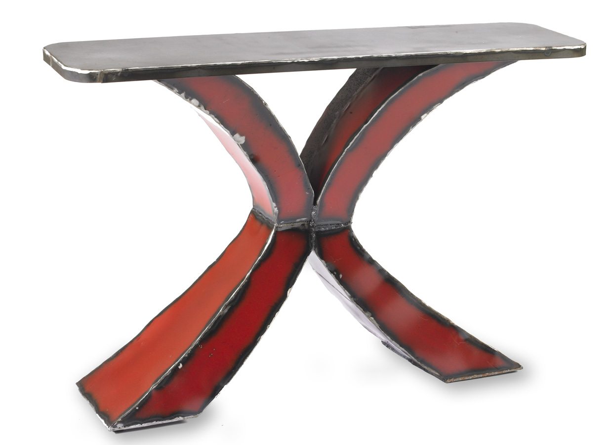 Red Console Table red x console table | gatski metal Red Console Table red x console table | gatski metal